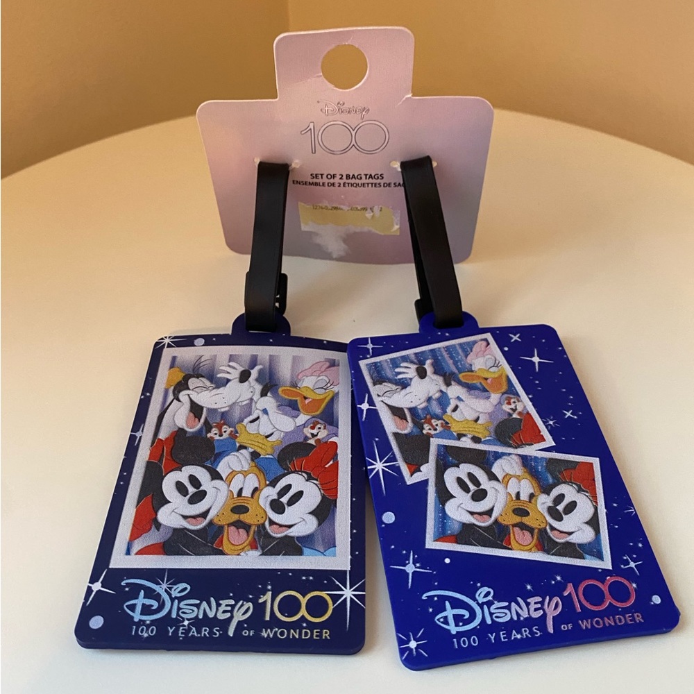 DISNEY 100 Years Celebration Luggage Tags, set of 2